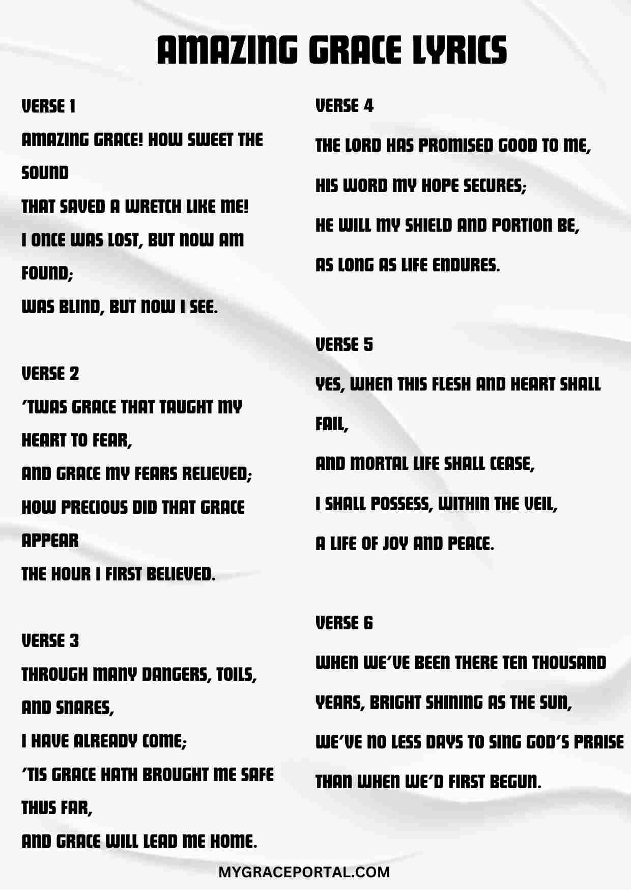 Amazing Grace – Lyrics & Meaning Image