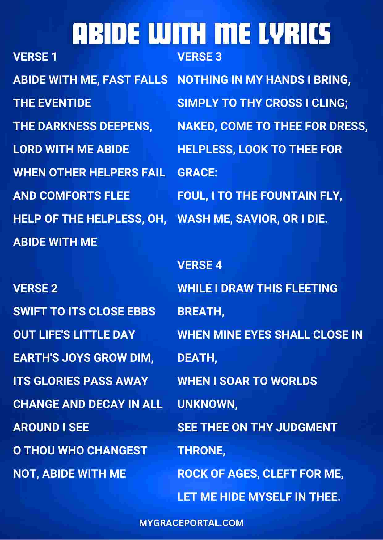 Abide With Me Lyrics – Meaning & Worship Reflection Image